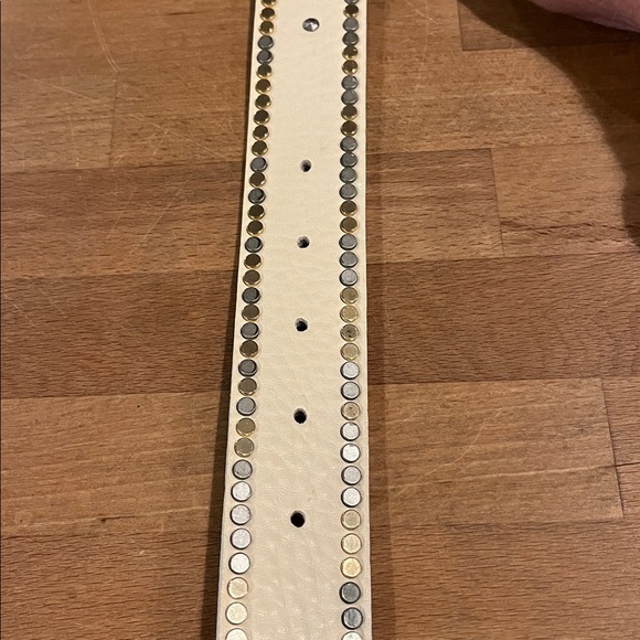 Zadig & Voltaire Starlight Leather Belt, Gold & Silver Studs & Stars, Like New - Picture 7 of 11
